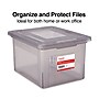 Staples Weather-Resistant File Box, Letter/Legal Size, Frost Gray, 4/Carton (TR57623CT)~#|#~s1220996_sc7