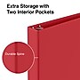 Staples 1 1/2" 3-Ring Non-View Binder, Red (ST26583-CC)~#|#~s1221730_sc7