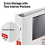 Staples 2" 3-Ring View Binders, D-Ring, White, 6/Pack (55411CT/26444CT)~#|#~s1221734_sc7
