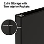 Staples 1 1/2" 3-Ring View Binders, Black, 12/Pack (23727/21687)~#|#~s1221759_sc7