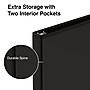 Staples Simply Economy 0.5-Inch Round Ring View Binder, Holds Up to 100 Sheets, Black, Lightweight Binder for Office & School~#|#~s1221765_sc7