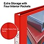 Staples Heavy Duty 1" 3-Ring View Binder, D-Ring, Red (ST56295-CC)~#|#~s1221804_sc7