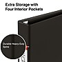 Staples Heavy Duty 1 1/2" 3-Ring Non-View Binder, D-Ring, Black (ST56238-CC)~#|#~s1221810_sc7