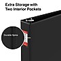 Staples 1 1/2" 3-Ring Non-View Binder With Label Holder, D-Ring, Black (26416-CC)~#|#~s1221842_sc7