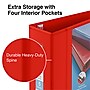 Staples Heavy Duty 5" 3-Ring View Binder, D-Ring, Red (ST56300-CC)~#|#~s1221847_sc7
