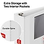 Staples 4" 3-Ring View Binders, D-Ring, White, 6/Pack (55414CT/26358CT)~#|#~s1221880_sc7