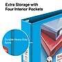 Staples Heavy Duty 2" 3-Ring View Binder, D-Ring, Light Blue (ST56287-CC)~#|#~s1221899_sc7
