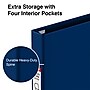 Staples Heavy Duty 1" 3-Ring Non-View Binder, D-Ring, Blue (ST56272-CC)~#|#~s1221900_sc7