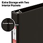 Staples 1" 3-Ring Non-View Binder With Label Holder, D-Ring, Black (26410-CC)~#|#~s1221963_sc7
