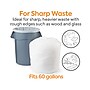 Coastwide Professional™ 55-60 Gallon Trash Bag, 38" x 58", Low Density, 0.74 mil, White, 100 Bags/Box (CW18187)~#|#~s1222209_sc7