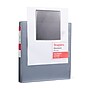 Staples Standard 1" 3-Ring View Binder, Gray (58652)~#|#~s1223228_sc7