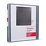 Staples Standard 1" 3-Ring View Binder, Gray (58652)~#|#~s1223242_sc7
