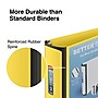 Staples Heavy Duty 3" 3-Ring Better Binder, D-Ring, Yellow (ST55895-CC)~#|#~s1223284_sc7