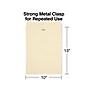 Staples Heavyweight Clasp & Moistenable Glue Catalog Envelopes, 10"L x 13"H, Manila, 100/Box (122069/14207)~#|#~s1223301_sc7