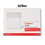Staples Photo A6 Invitation Envelopes, 4 3/4" x 6 1/2", White, 50/Box (ST16985-CC)~#|#~s1223355_sc7