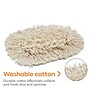 Coastwide Professional™ Cut-End Wedge Dust Mop Head, Cotton, White (CW56762)~#|#~s1223722_sc7