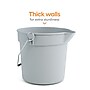 Coastwide Professional™ Plastic Bucket, 10 Quart, Gray (CW58017)~#|#~s1223739_sc7