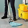 Coastwide Professional™ Looped-End Wet Mop Head, Medium, Recycled PET, 5" Headband, Blue (CW57752)~#|#~s1223901_sc7