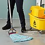 Coastwide Professional™ Looped-End Wet Mop Head, Large, Recycled PET/Cotton Blend, 5" Headband, Blue (CW57755)~#|#~s1223913_sc7