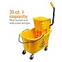 Coastwide Professional™ Bucket & Side-Press Wringer, 35 Qt., Yellow/Black (CW21871)~#|#~s1223942_sc7