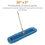 Coastwide Professional™ Looped-End Dust Mop Head, Cotton, 36" x 5", Blue (CW56760)~#|#~s1224040_sc7