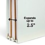 Staples 60% Recycled Pressboard Classification Folder, 2-Dividers, 2.5" Expansion, Letter Size, Light Gray/Green, 10/Box~#|#~s1224579_sc7