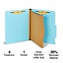 Staples® Recycled Pressboard Classification Folder, 1-Dividers, 1 3/4" Expansion, Letter Size, Light Blue, 20/Box (ST614424-CC)~#|#~s1224598_sc7