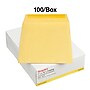 Staples Gummed Kraft Catalog Envelopes, 7.5"L x 10.5"H, Brown, 100/Box (534719/17095)~#|#~s1225278_sc7