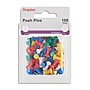 Staples Push Pins, Assorted Colors, 100/Pack (10563-CC)~#|#~s1225577_sc7