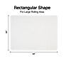 Staples® Carpet Chair Mat, 36" x 48'', Medium-Pile, Clear (28591)~#|#~s1225779_sc7