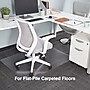 Staples Office Chair Mat, Clear Floor Mats, Flat-Pile Carpets, 48 x 36 Inch, Smooth Glide~#|#~s1225789_sc7
