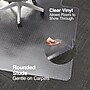 Staples® Carpet Chair Mat, 45" x 53'', Medium-Pile, Clear (28592)~#|#~s1225836_sc7