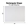 Staples Carpet Chair Mat, 46" x 60'', Flat-Pile, Clear (20233-CC)~#|#~s1225927_sc7