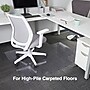 Staples Carpet Chair Mat with Lip, 45" x 53'', High-Pile, Clear (20362-CC)~#|#~s1225960_sc7
