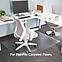 Staples Carpet Chair Mat, 46" x 60'', Flat-Pile, Clear (20233-CC)~#|#~s1225984_sc7