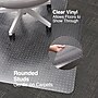 Staples Carpet Chair Mat, 46" x 60'', Flat-Pile, Clear (20233-CC)~#|#~s1225988_sc7