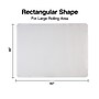 Staples Carpet Chair Mat, 46" x 60'', Low-Pile, Clear (20234-CC)~#|#~s1225990_sc7