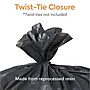 Coastwide Professional™ 55-60 Gallon Trash Bag, 38" x 58", Low Density, 1.3 mil, Black, 100 Bags/Box (CW22342)~#|#~s1226287_sc7