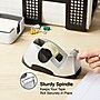 Staples Executive Desktop Dispenser, 3.1" x 3.0", 1" Core, Silver (ST13566/13566)~#|#~s1226299_sc7