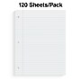 Staples College Ruled Filler Paper, 8" x 10.5", White, 120 Sheets/Pack, 36 Packs/Carton (TR37427)~#|#~s1226852_sc7