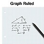 Staples Graph Ruled Filler Paper, 8.5" x 11", White, 100 Sheets/Pack (TR25139)~#|#~s1226883_sc7
