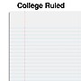 Staples Premium 2-Subject Notebook, 6" x 9.5", College Ruled, 100 Sheets, Red (TR58327)~#|#~s1226982_sc7