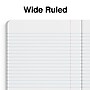 Staples® Composition Notebooks, 7.5" x 9.75", Wide Ruled, 100 Sheets, Assorted Colors, 4/Pack (ST58368)~#|#~s1227185_sc7