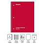 Staples® 1-Subject Subject Notebooks, 8" x 10.5", Wide Ruled, 75 Sheets, Assorted Colors (54895B/27615)~#|#~s1227243_sc7