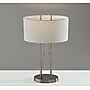 Adesso® Duet Incandescent 27"H Table Lamp, Brushed Steel/Ivory (4015-22)~#|#~sp100028247_sc7