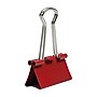 JAM Paper Colored Binder Clips, Medium,  5/8" Capacity, Red, 15/Pack (339BCRE)~#|#~sp100189027_sc7