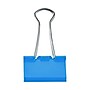 JAM Paper Colored Binder Clips, Medium,  5/8" Capacity, Blue, 15/Pack (339BCBU)~#|#~sp100189055_sc7