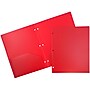 JAM Paper Heavy Duty 3-Hole Punched 2-Pocket Folder, Multicolored, Assorted Colors, 6/Pack (383HHPRGBYPBL)~#|#~sp100189075_sc7