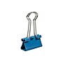 JAM Paper Colored Small Binder Clips, 3/8" Capacity, Blue, 25/pack (334BCBU)~#|#~sp100189079_sc7