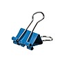 JAM Paper Colored Small Binder Clips, 3/8" Capacity, Blue, 25/pack (334BCBU)~#|#~sp100189080_sc7
